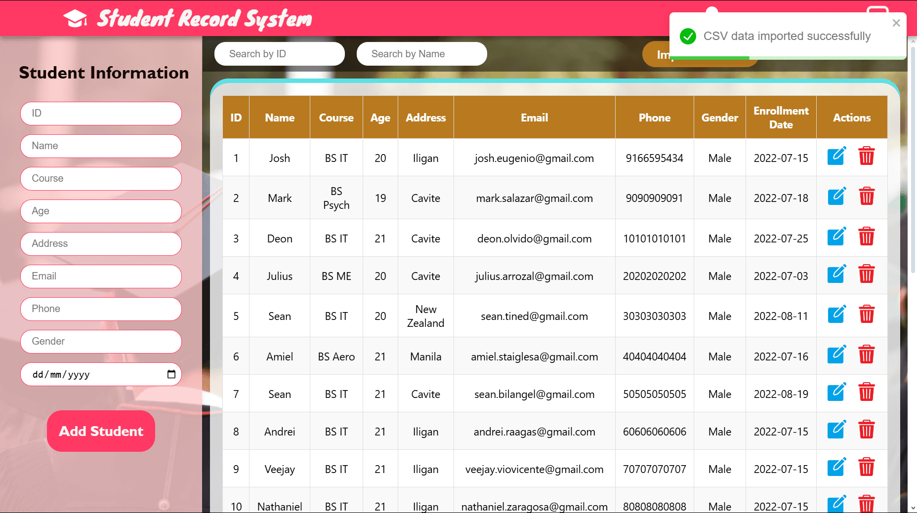 Student Recording System Image 2