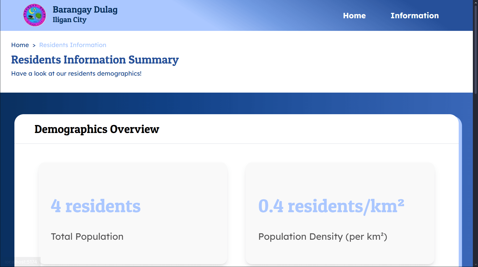 Barangay Dulag Profiling System Image 4