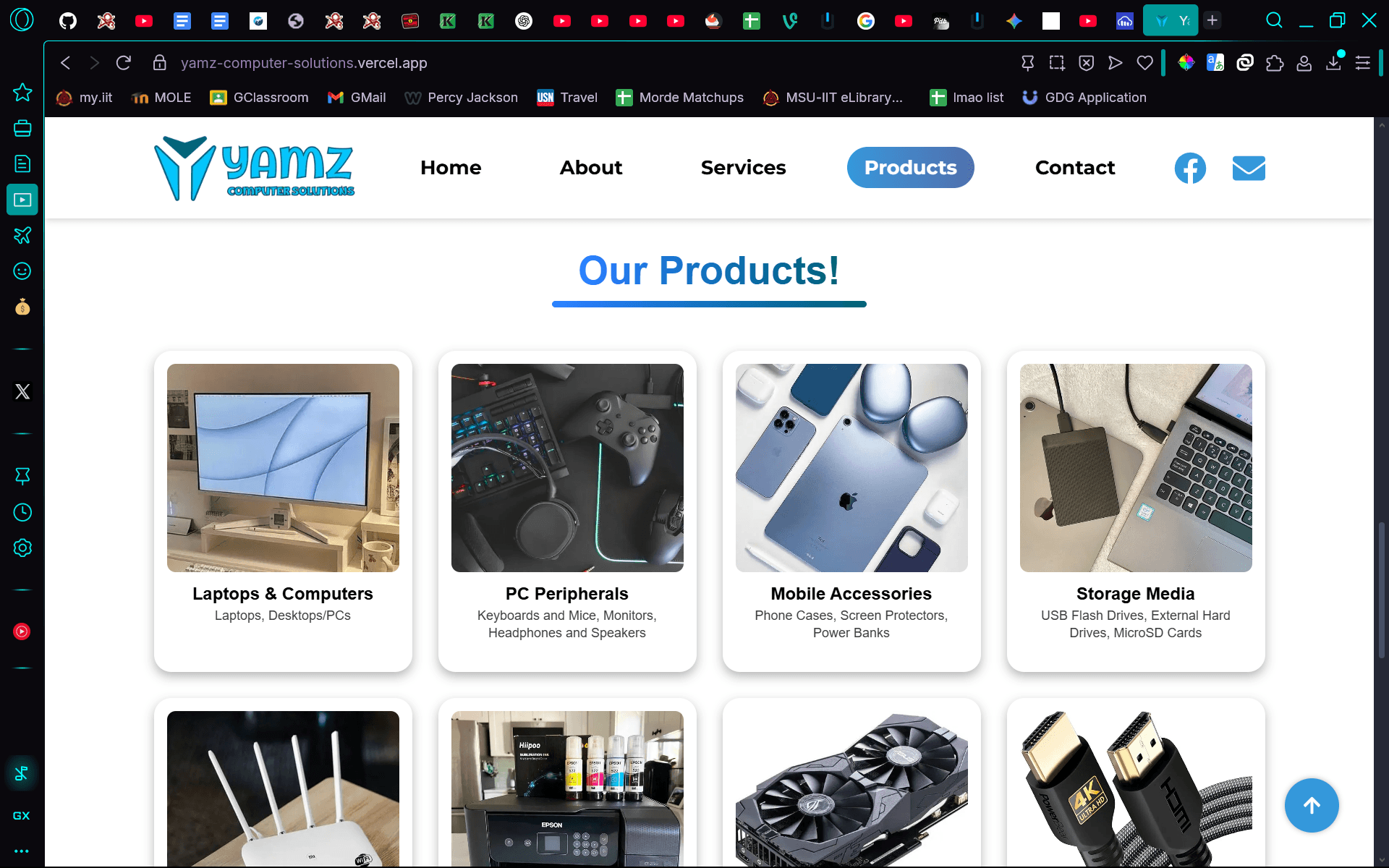 Yamz Computer Solutions Landing Page Image 4